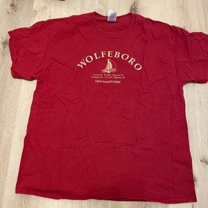 Vintage Wolfeboro New Hampshire Coordinate T shirt Red
